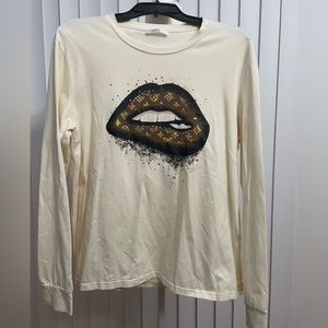 Women’s LV print long sleeve top size L